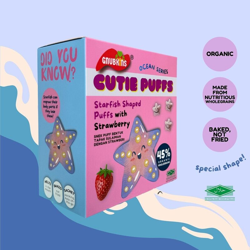 Cutie Puffs - Starfish Shaped Puff with Strawberry