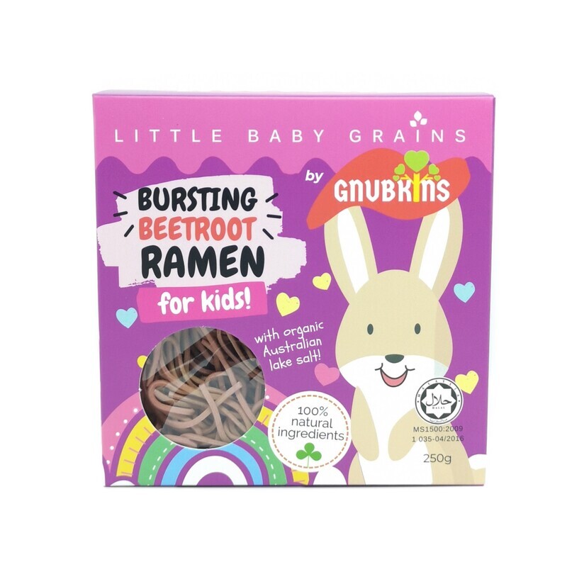 Bursting Beetroot Ramen for Kids