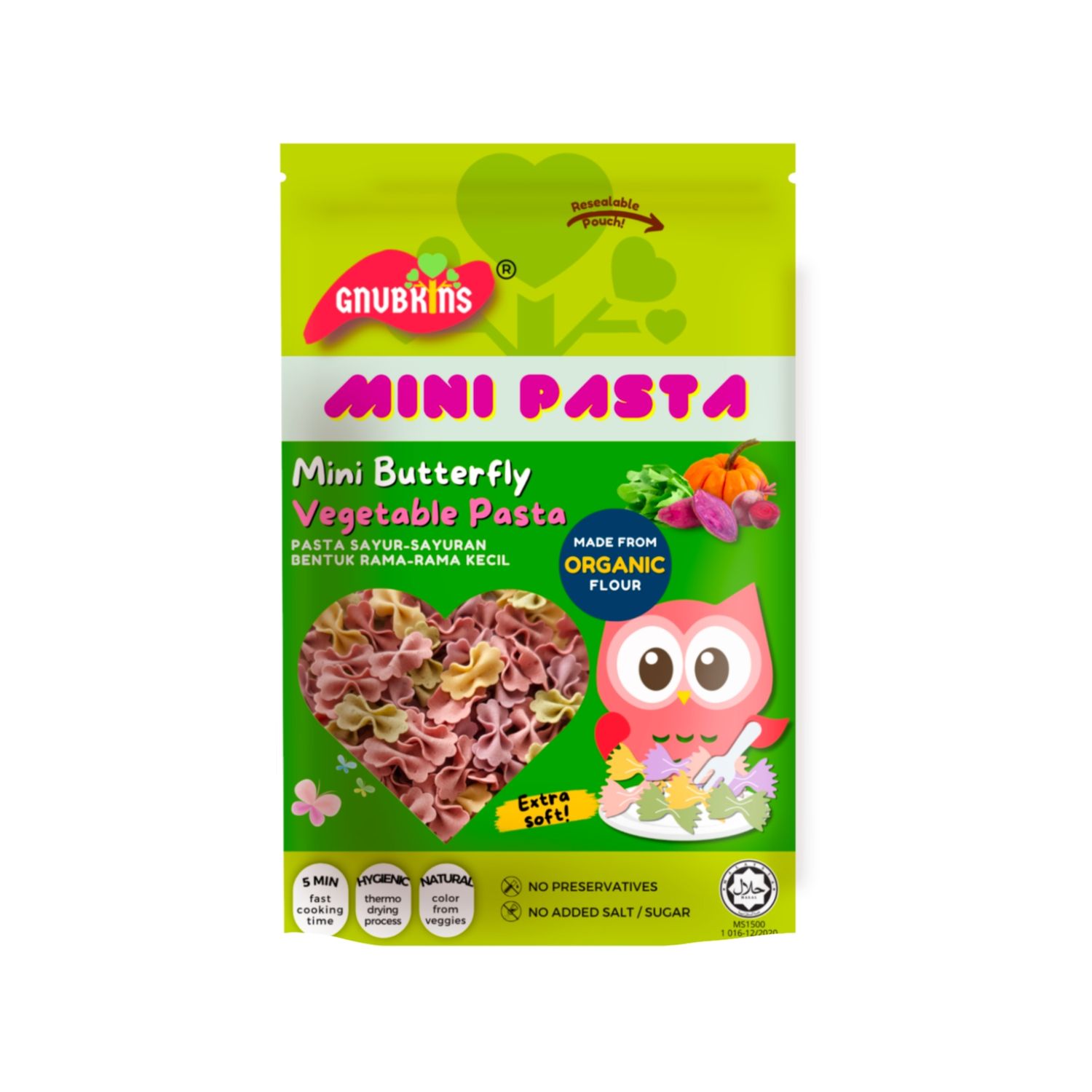 Mini Vegetable Pasta - Butterfly