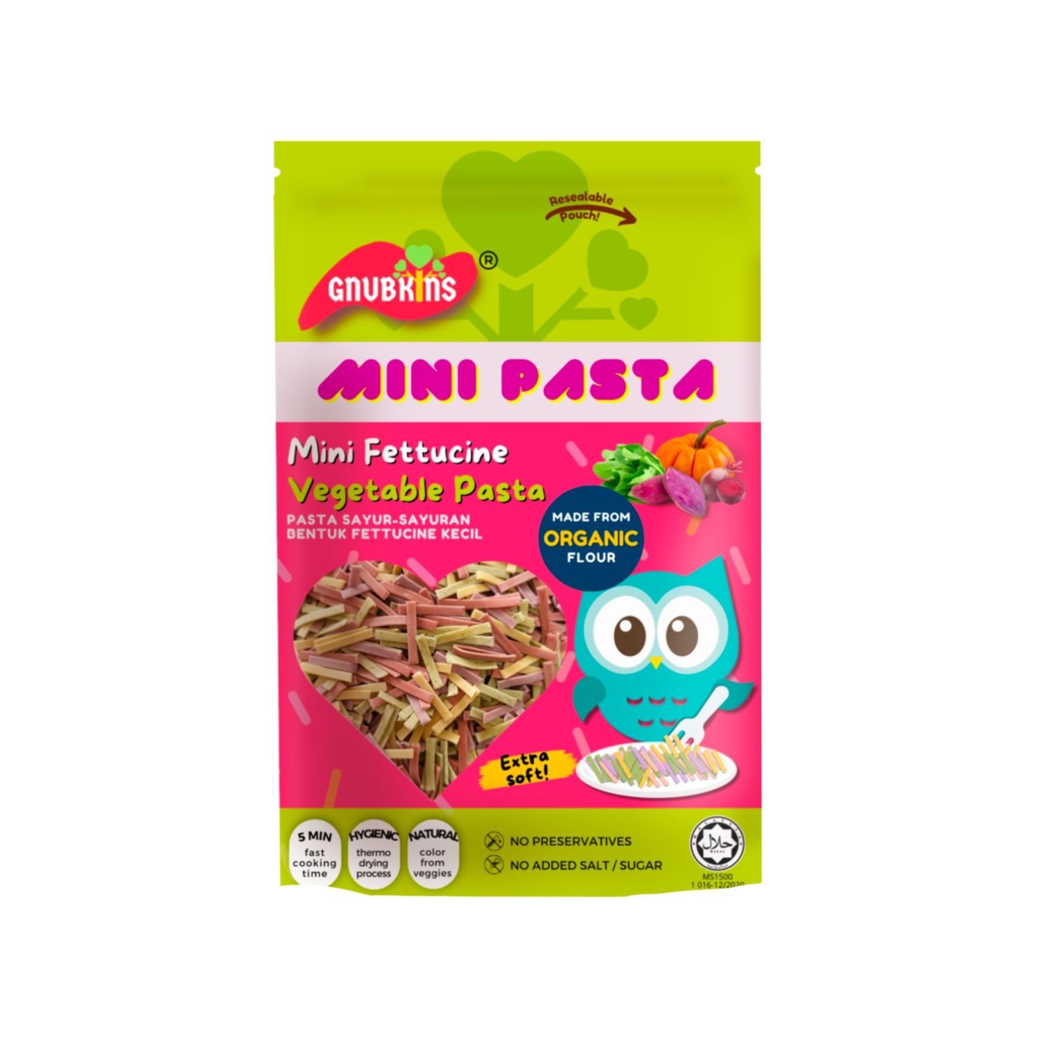 Mini Vegetable Pasta - Fettuccine