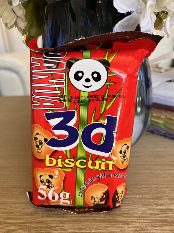 Wl Panda 3d Chocolate Filled Biscuit 56g