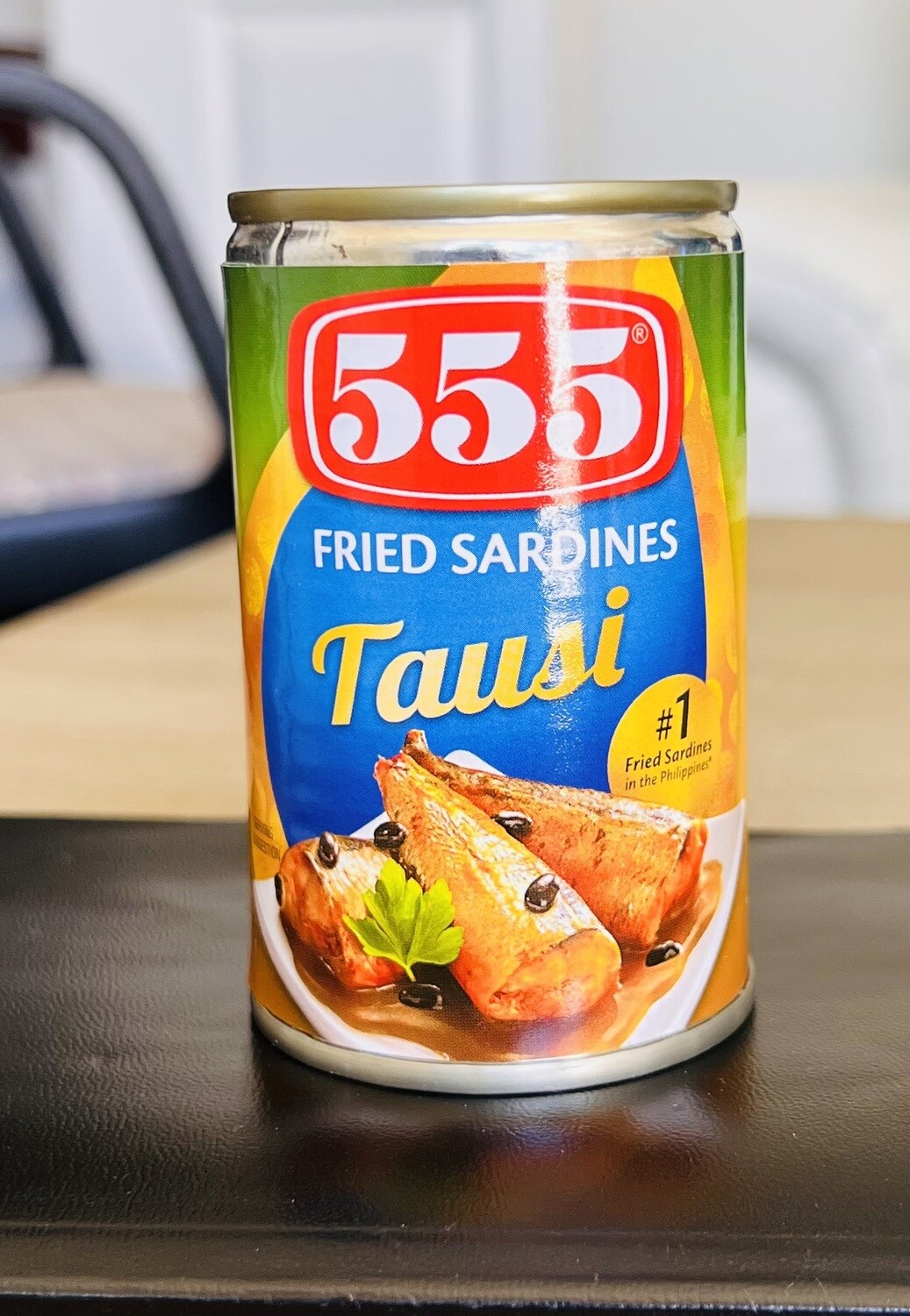 555 Fried Sardines with Tausi 155g.