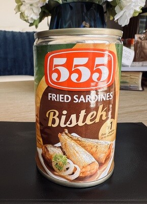 555 Fried Sardines Bistek 155g.