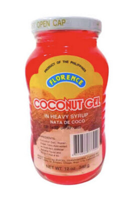 Florence Nata De Coco Red (Sweet Coconut Gel) 340g