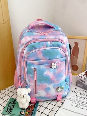 Multi Color Tie and dye backpack