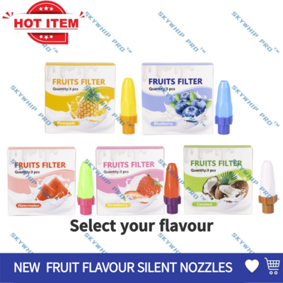 Flavored Nozzles: Skywhip Flavored Silent Nozzle 3 Pcs/Box - 5 FLAVORS Select your one