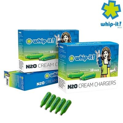 Cream chargers: 360 Bulbs 8g Whip-it Professional + 0.5L Whipper Value Combo