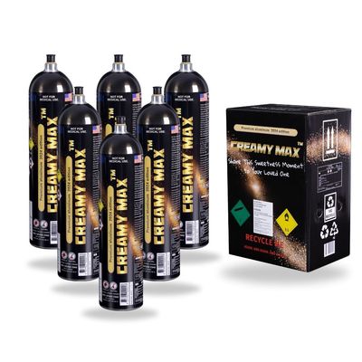 Cream Chargers: Creamy Max Aluminum 640g+ Pressure Release + Pressure Release Nozzle