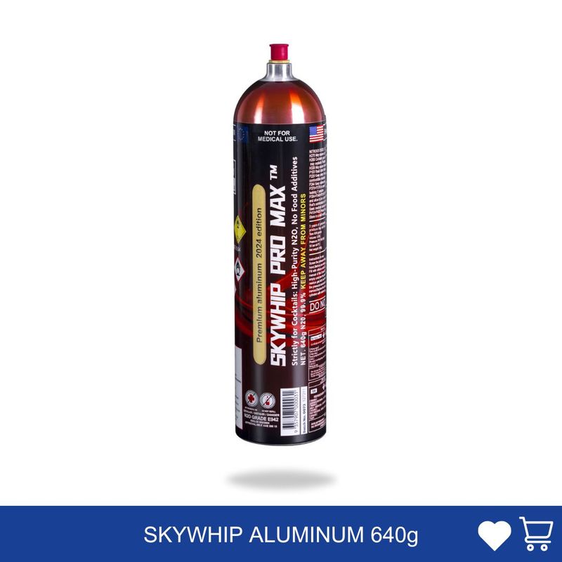 Cream Chargers: Skywhip Pro Max Aluminum 640g+ Pressure Release + Pressure Release Nozzle