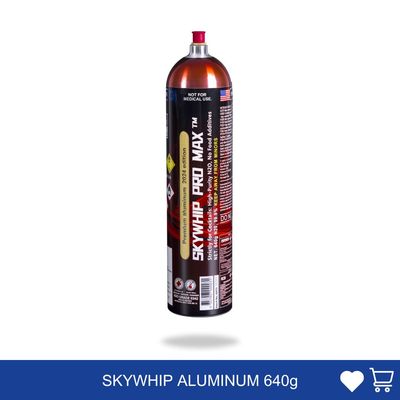 Cream Chargers: Skywhip Pro Max Aluminum 640g+ Pressure Release + Pressure Release Nozzle