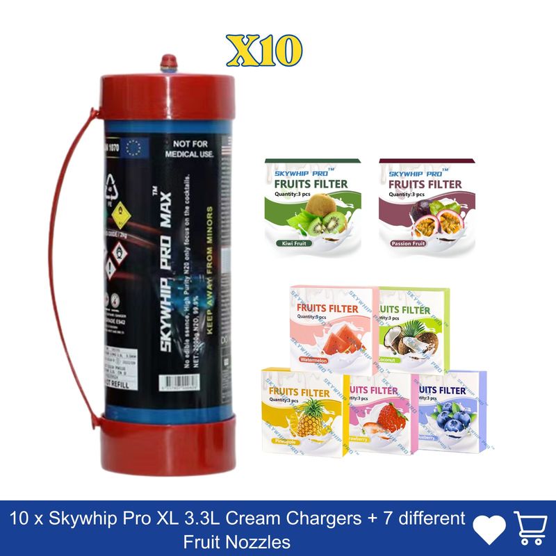 Party Offer: 10 x 3.3L + 21 Fruit Nozzle  Combo