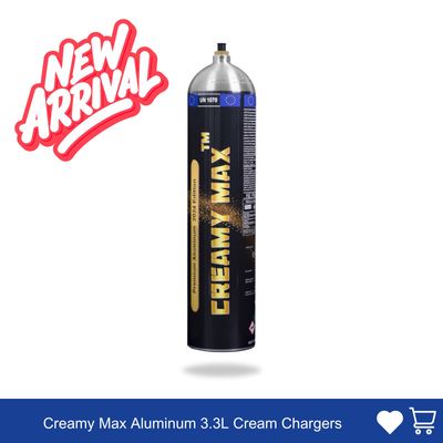 New Arrival: Cream Chargers: Creamy Max Aluminum 3.3L+ Pressure Release + Pressure Release Nozzle