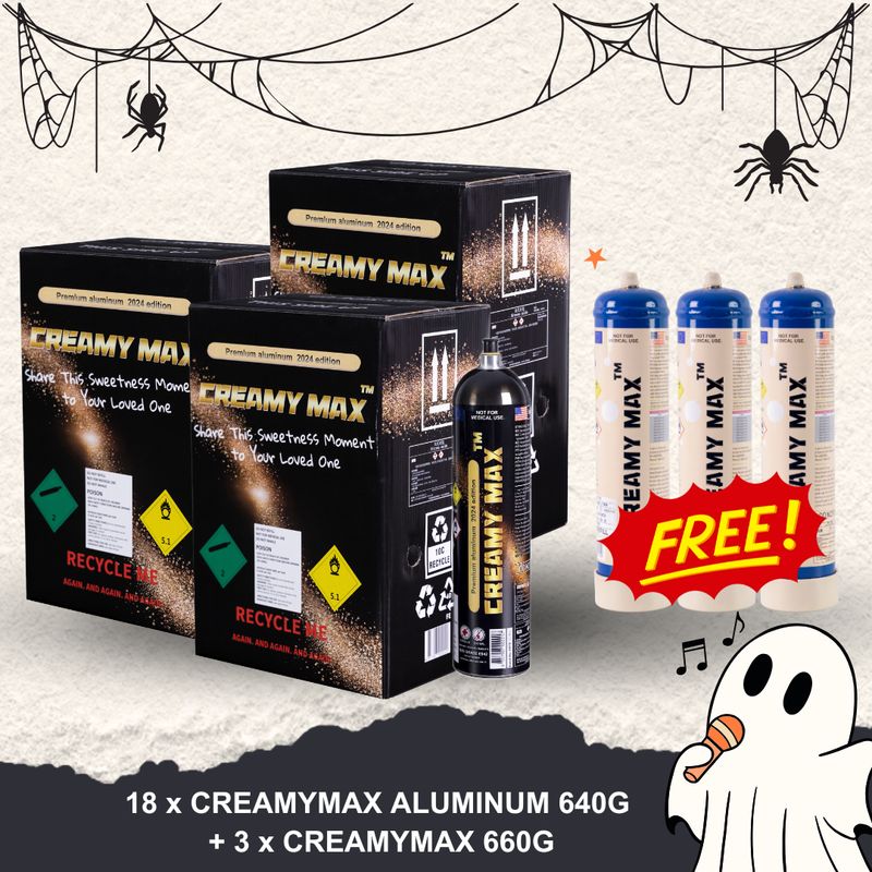 18 x CREAMYMAX ALUMINUM 640G + 3 x CREAMYMAX 660G
