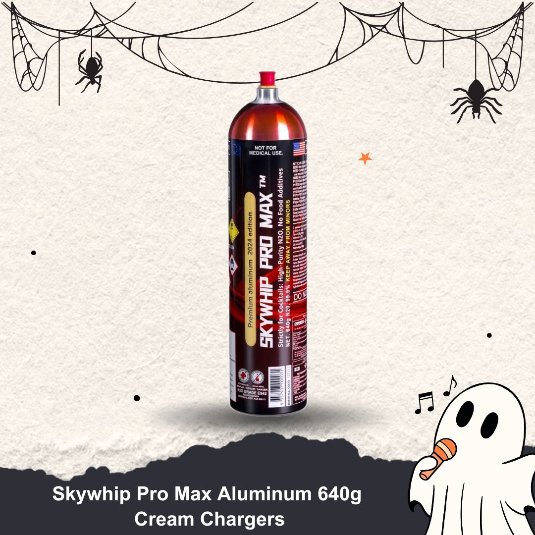 Cream Chargers: Skywhip Pro Max Aluminum 640g+ Pressure Release + Pressure Release Nozzle