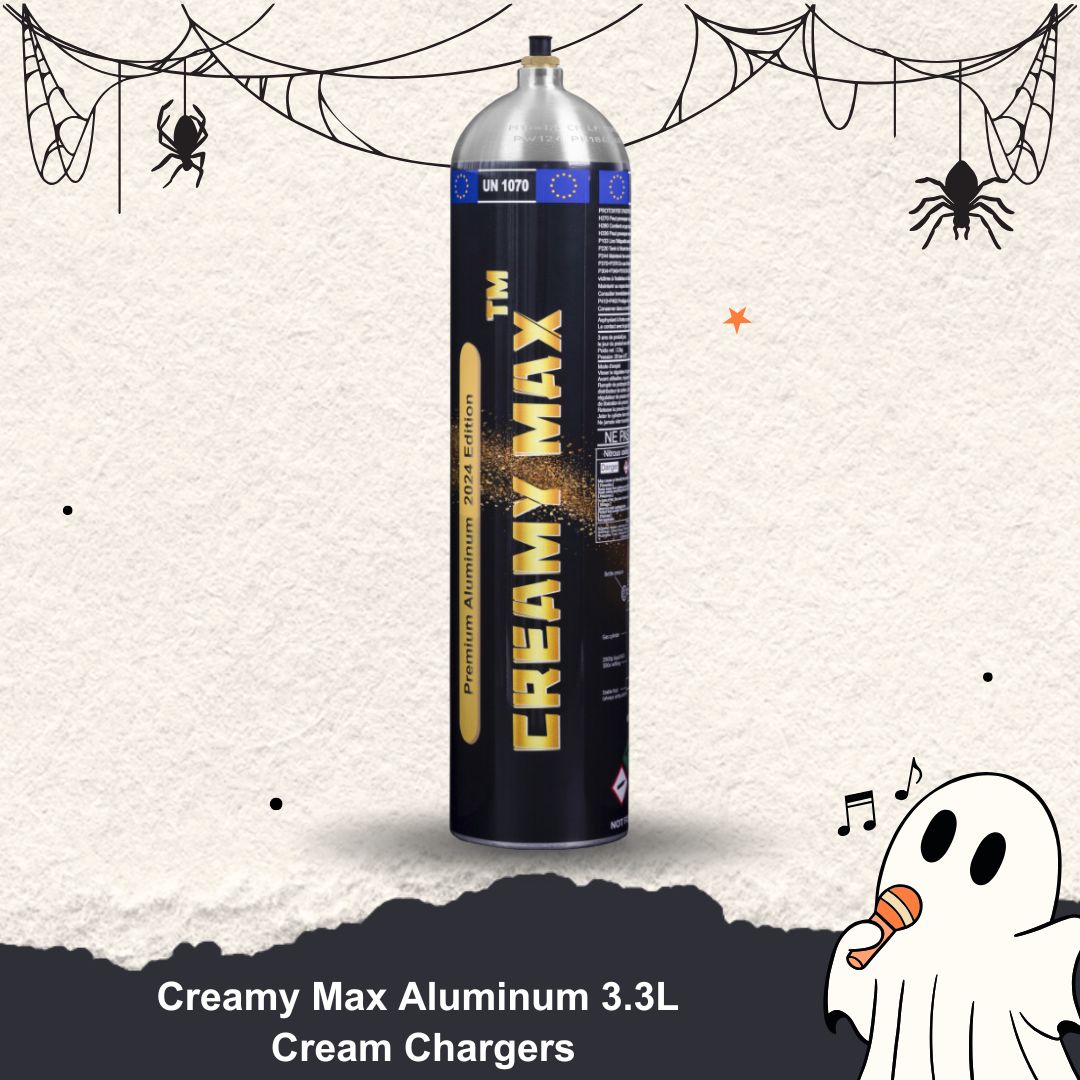 New Arrival: Cream Chargers: Creamy Max Aluminum 3.3L+ Pressure Release + Pressure Release Nozzle
