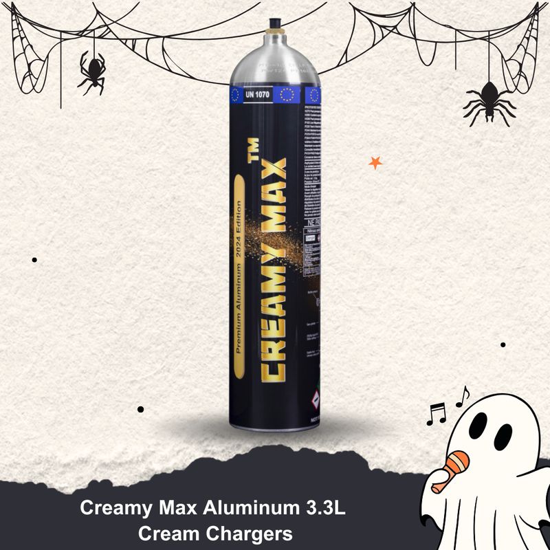 New Arrival: Cream Chargers: Creamy Max Aluminum 3.3L+ Pressure Release + Pressure Release Nozzle
