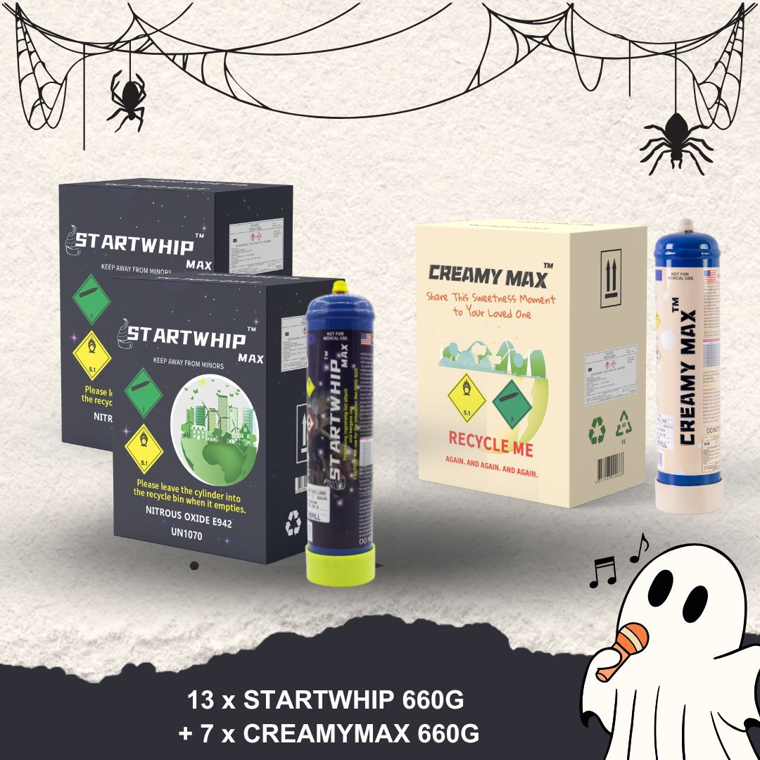 13 x STARTWHIP 660G +7 x CREAMYMAX 660G