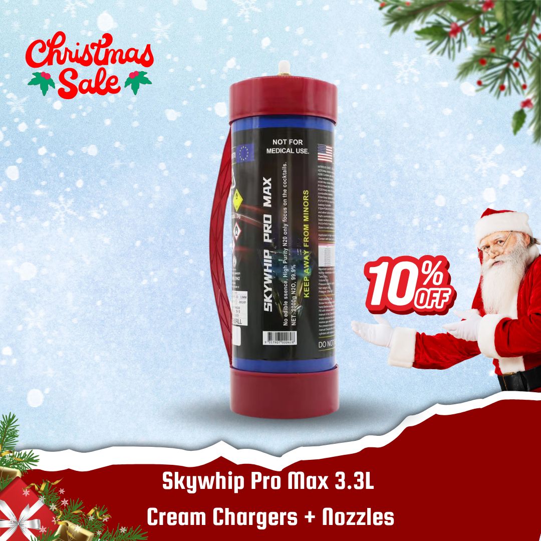 Cream Chargers: 3.3L Cylinder Skywhip Pro Max