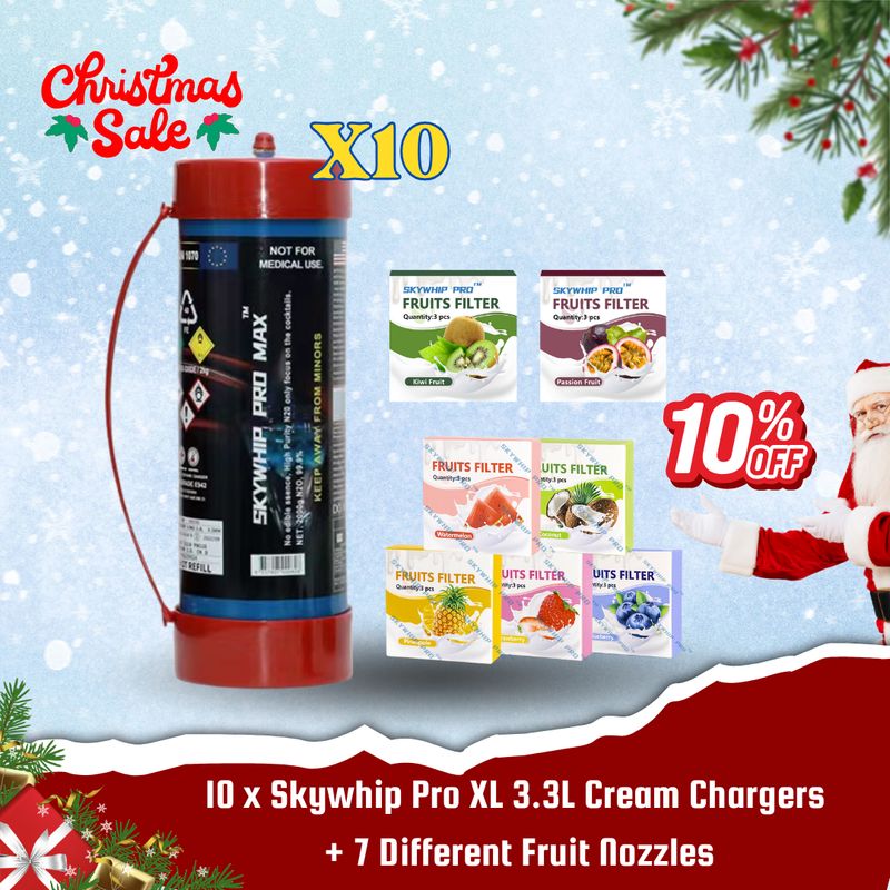 Large Offer: 10 x 3.3L + 7 Fruit Nozzle  Combo