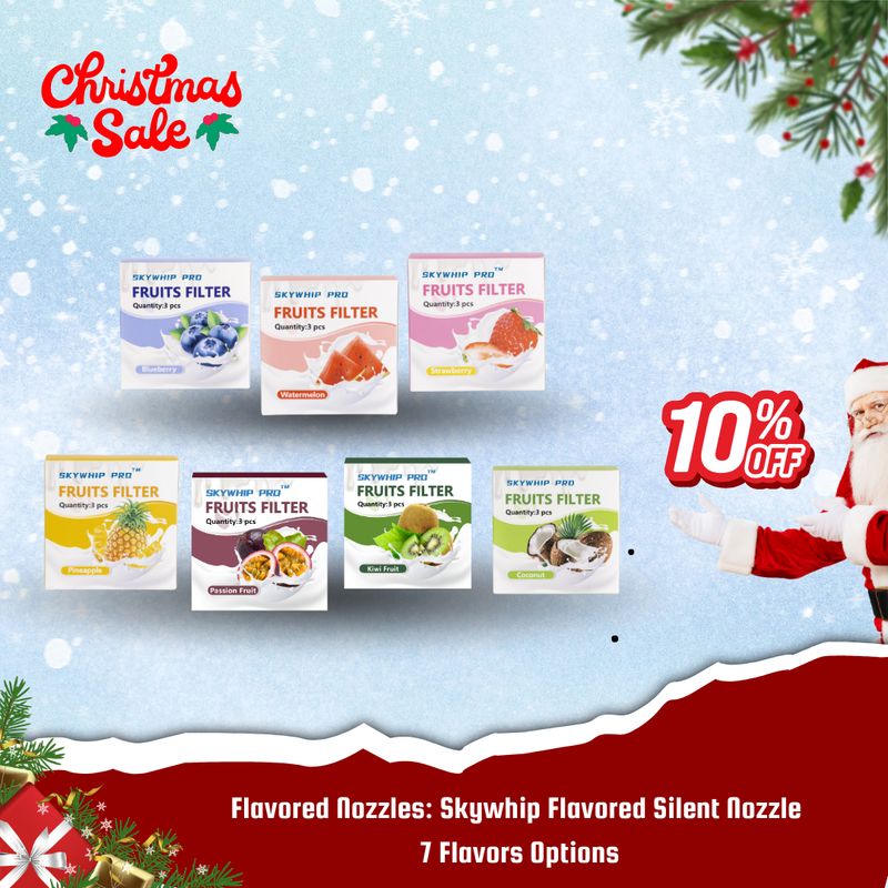 50% off: Flavored Nozzles: Skywhip Flavored Silent Nozzle 3 Pcs/Box - 7 FLAVORS Select your one