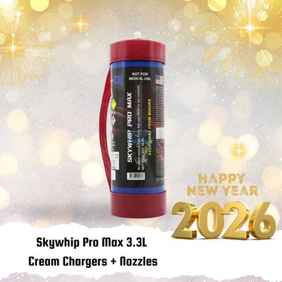 Cream Chargers: 3.3L Cylinder Skywhip Pro Max Cream Chargers: 3.3L Cylinder Skywhip Pro Max