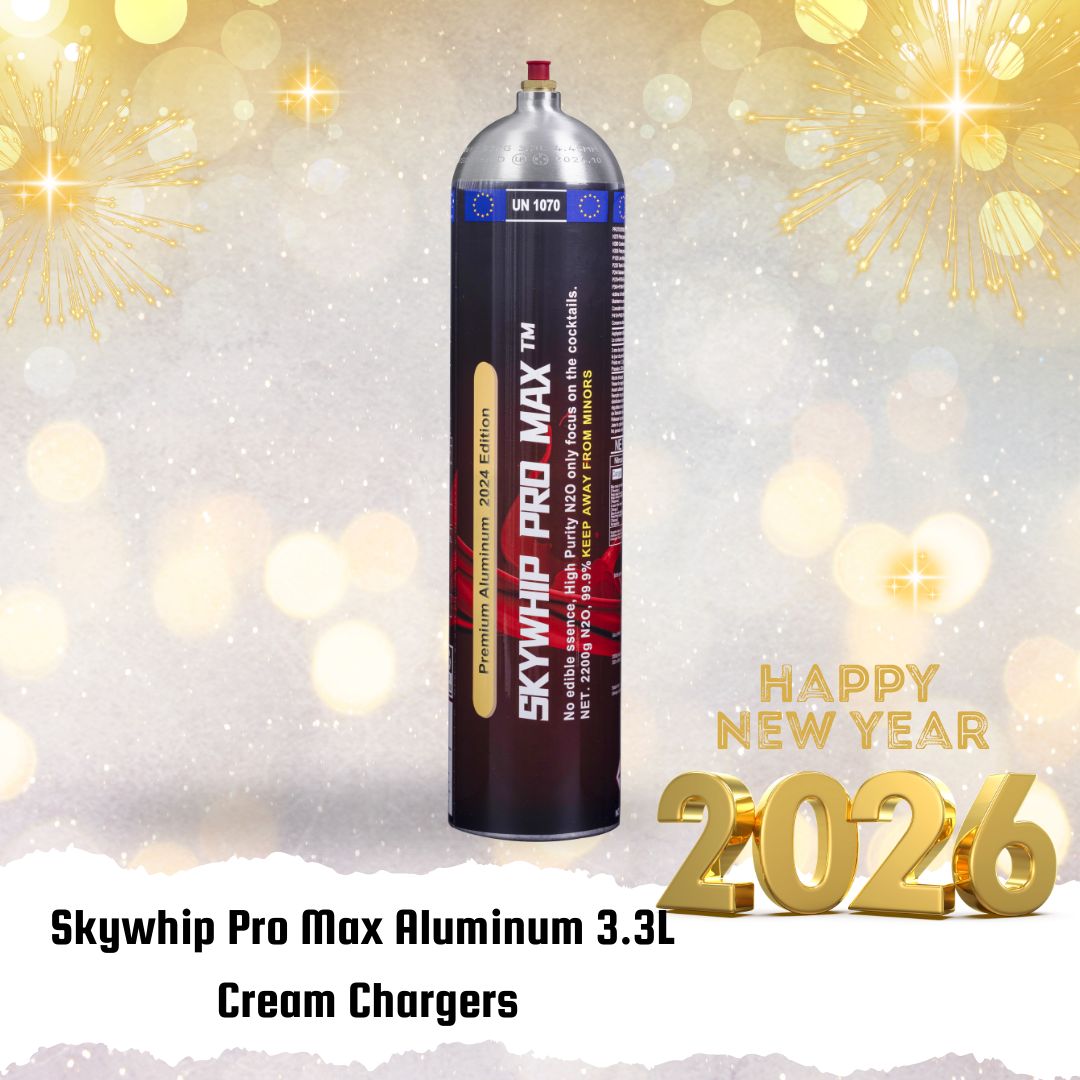 Cream Chargers: Skywhip Pro Max Aluminum 3.3L+ Pressure Release + Pressure Release Nozzle