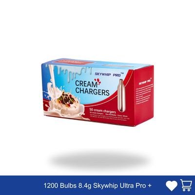 Cream Chargers: 1200 Bulbs 8.4g SkyWhip Ultra Pro+ Pure Professional - New Size Pack