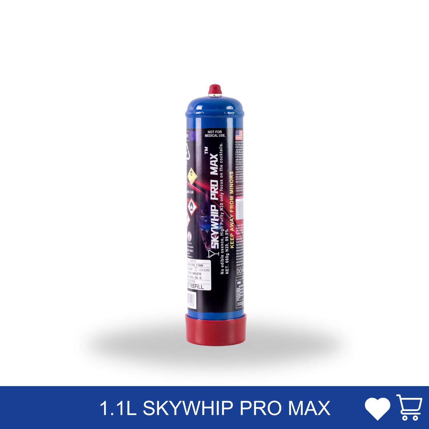 Cream Chargers: 1.1L Cylinder Skywhip Pro Max Cream Chargers: 1.1L Cylinder Skywhip Pro Max