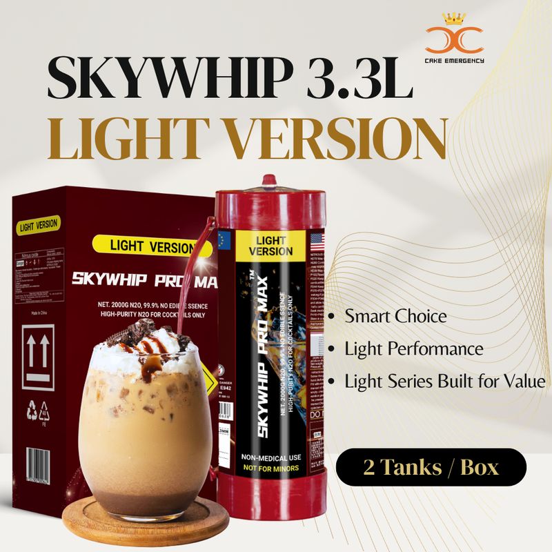 Cream Chargers: 3.3L Cylinder Skywhip Pro Max Light Version