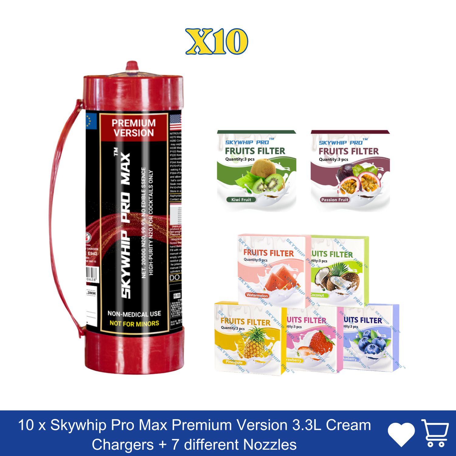 Large Offer: 10 x 3.3L + 7 Nozzle  Combo