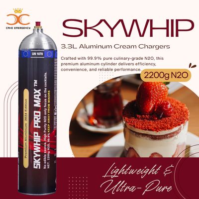 Cream Chargers: 3.3L Skywhip Pro Max Aluminum