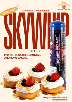 1.1L Cylinder Skywhip Pro Max Cream chargers Combo
