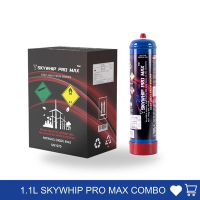 1.1L Cylinder Skywhip Pro Max Cream chargers Combo