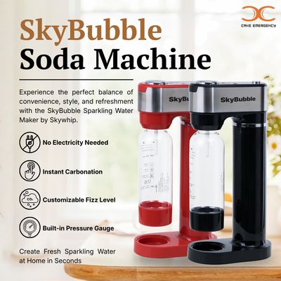 SkyBubble 1L Sparkling Water Soda Maker