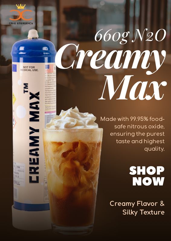 Cream Chargers: 1.1L Cylinder CreamyMax