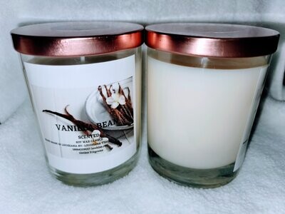 Vanilla bean scented candle