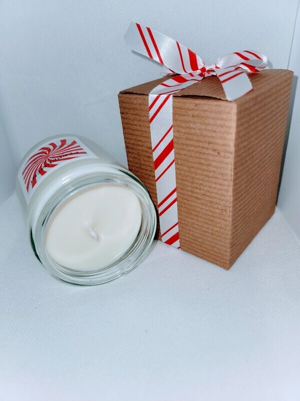 PEPPERMENT SCENTED SOY CANDLE