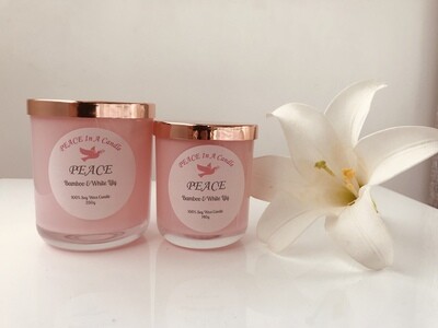 Soy Wax Candle &quot;PEACE&quot;