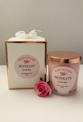 Soy Wax Candle &quot;HONESTY&quot;