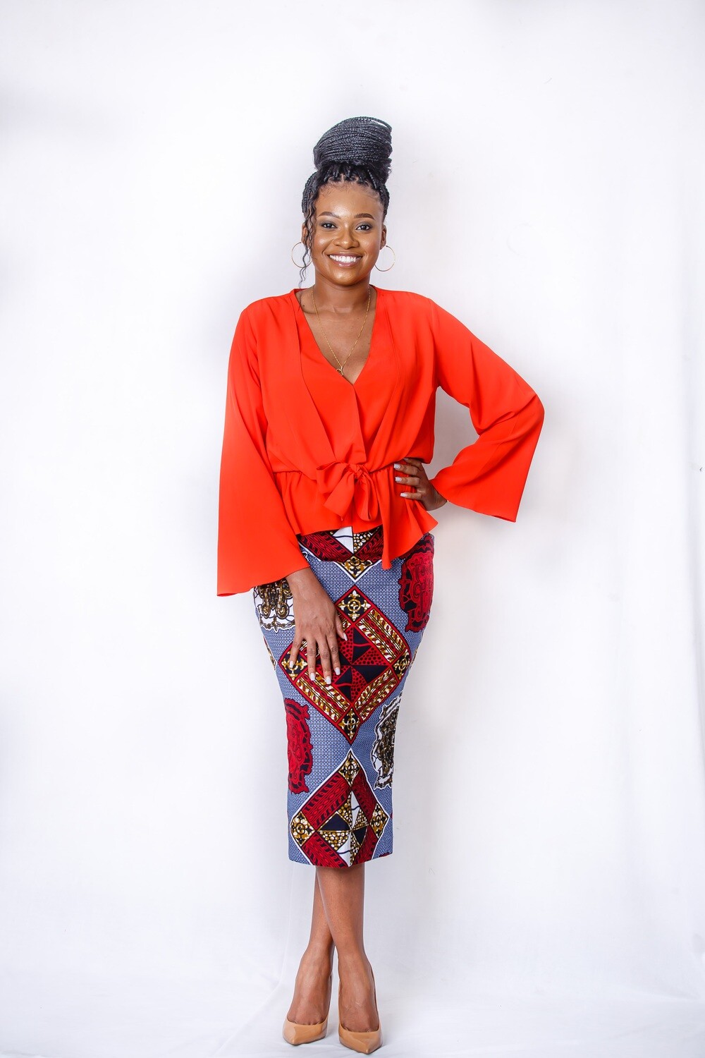 Arusha Midi Pencil Skirt