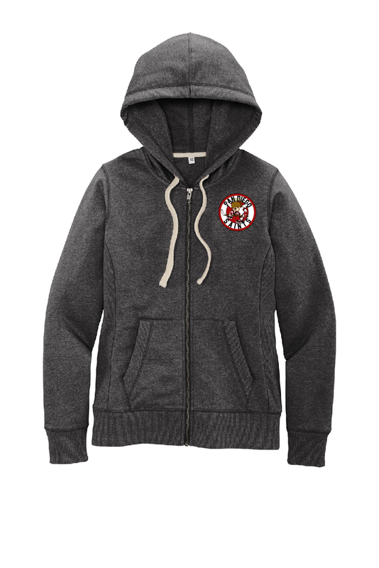SAINTS LEFT CHEST LOGO FULL ZIP HOODIE (LADIES)