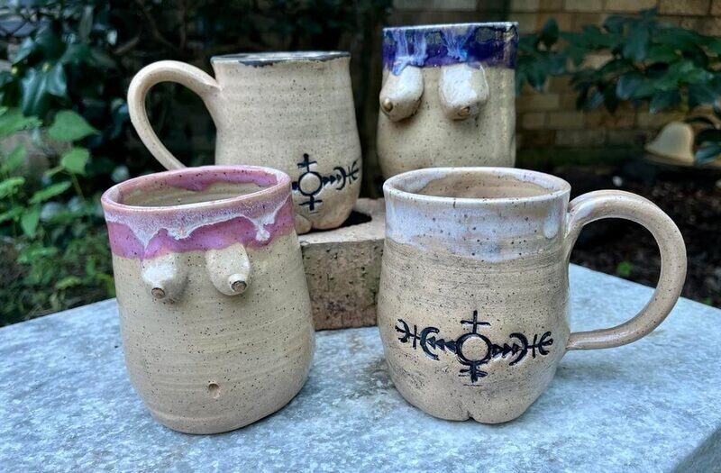 PREORDER - Abundant Sisterhood Handcrafted Boobie Pottery Mug