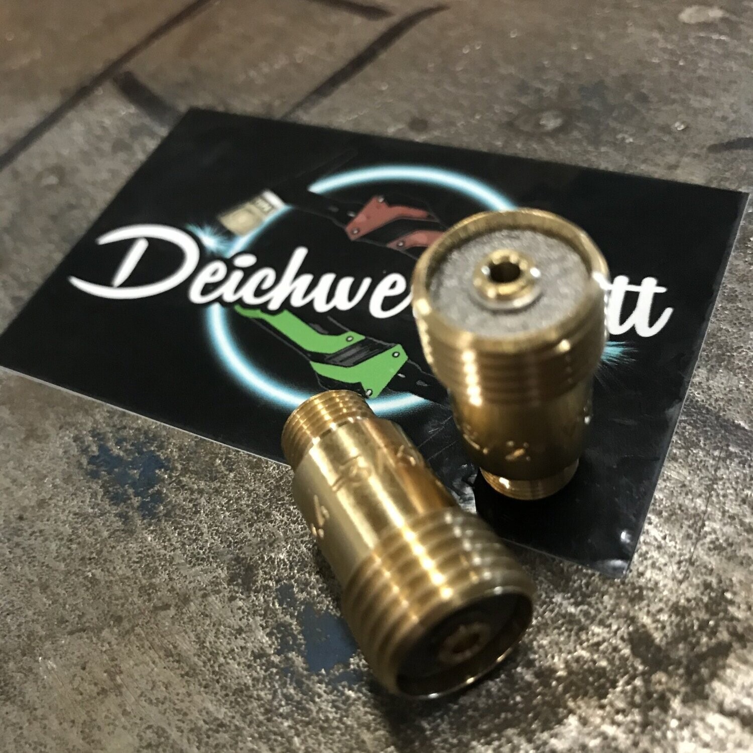 Gaslinse Messing STUBBY passend SR 17 / 26