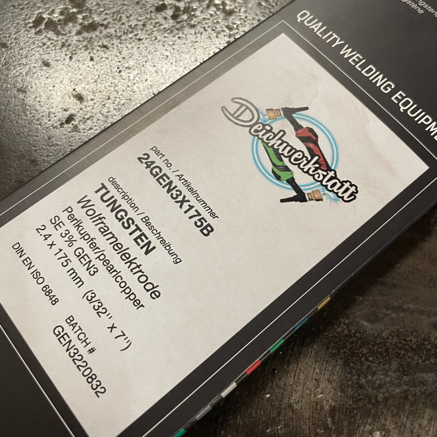 Wolframelektrode Deichwerkstatt GEN3 1.6mm Wolframelektrode Deichwerkstatt GEN3 1.6mm