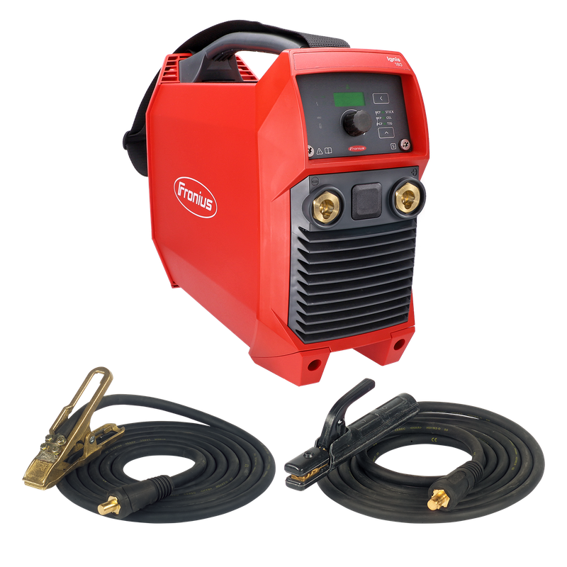 Fronius E-Hand / MMA Vorteilspaket - Ignis 180/EF Set, Elektrodenkabel 25mm² 4m 200A, Massekabel 25mm² 4m 250A/60%