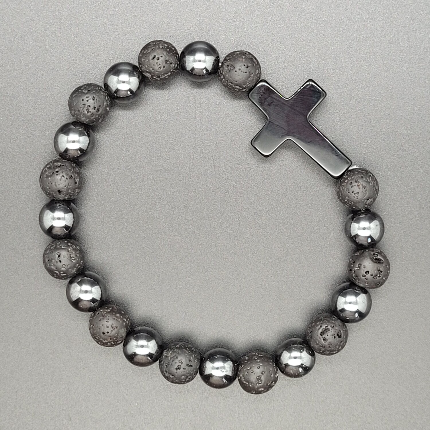 Bracelet Croix Onyx