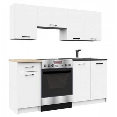​KEUKENMEUBELEN OLIVE 180 cm - WIT of SONOMA OAK