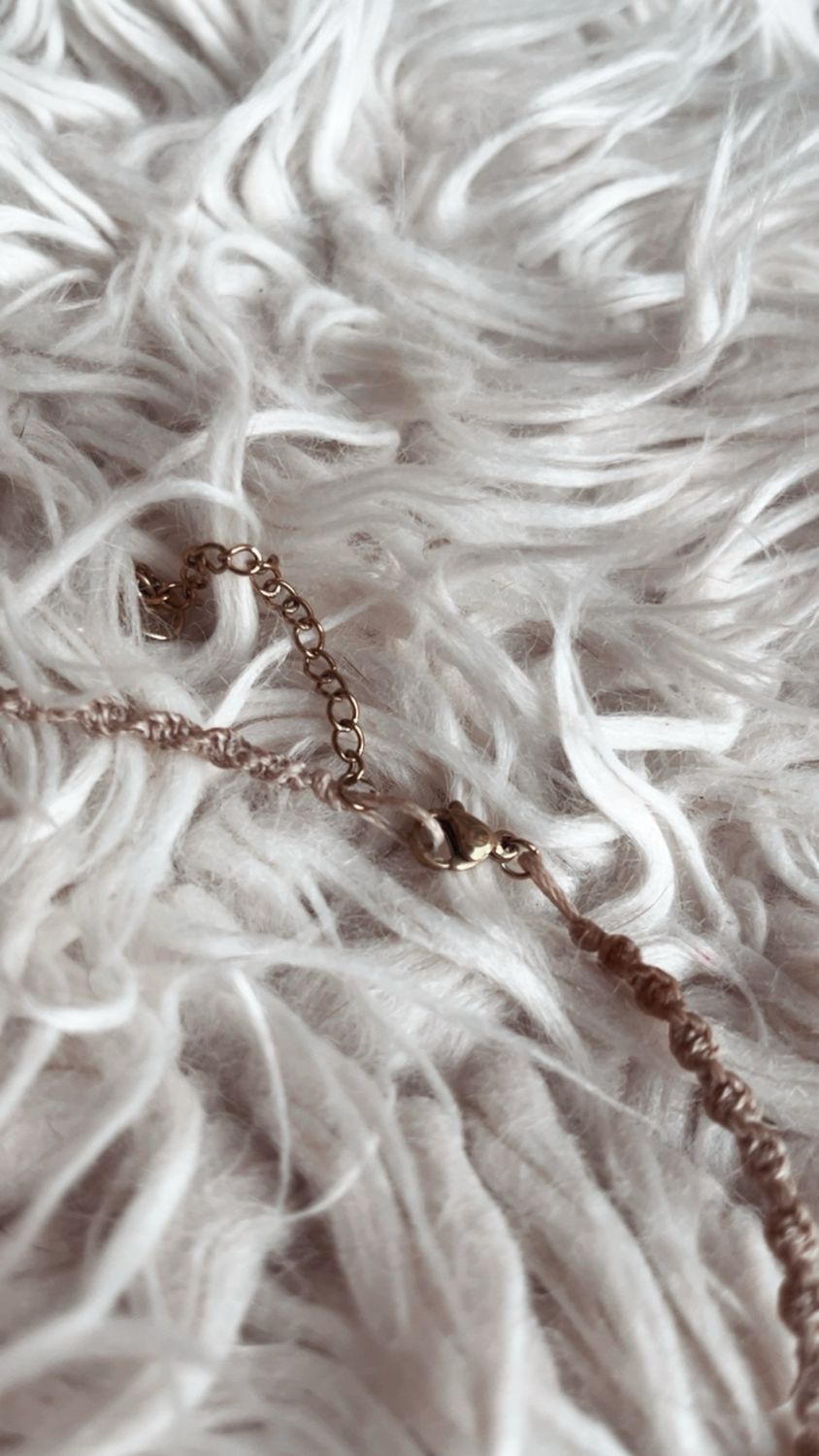 Lotuskette Achat &amp; Obsidian