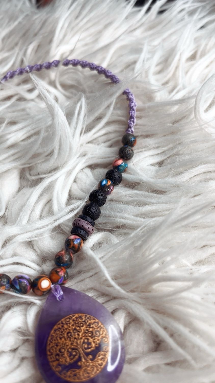 Lebensbaumkette Aventurin, Howlit &amp; Lavastein