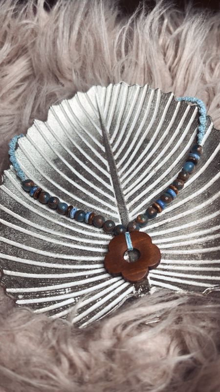 Blumenkette Holz &amp; Naturstein